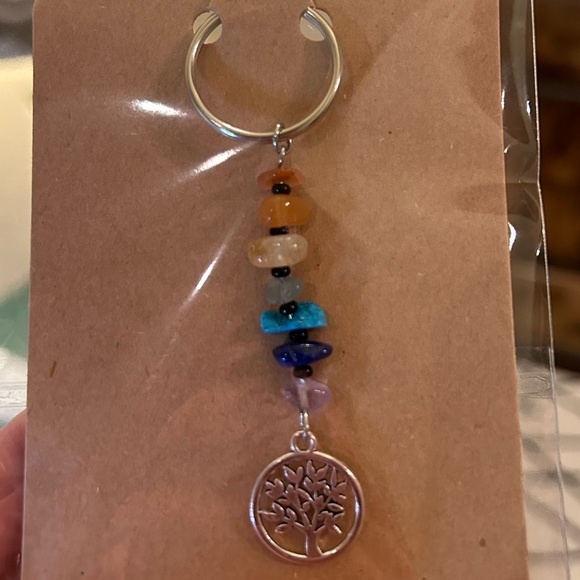 Bundle of 5 Positive Energy Keychains - Chakras, Tree of Life, and Elephants - Picture 5 of 11